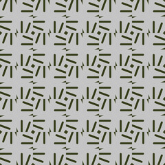 Vector seamless pattern texture background with geometric shapes, colored in grey, green colors.