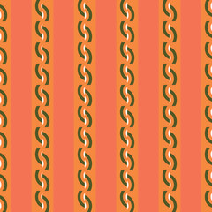 Vector seamless pattern texture background with geometric shapes, colored in orange, green, white colors.