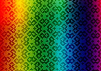 Light Multicolor, Rainbow vector cover in polygonal style.