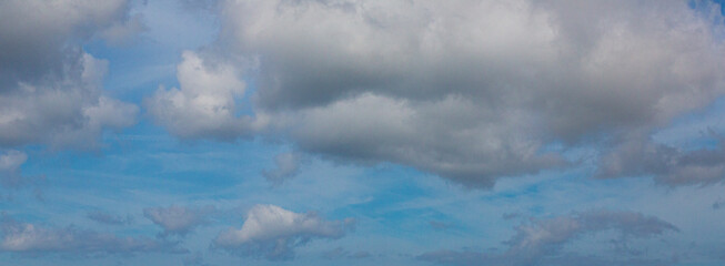 Image of a partly cloudy and partly clear sky during the day
