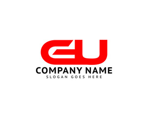 Obraz premium Initial Letter GU Logo Template Design