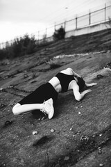 Silhouettes of Beautiful Girl