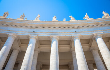 Naklejka premium Saint Peter Columns in Rome