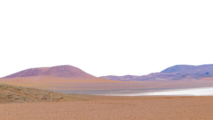 Panoramic Andes Mountains Isolated Landscape Photo