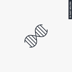 Obraz premium Gene, DNA, linear style sign for mobile concept and web design