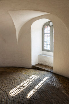 Spiral Ramp Of The Round Tower ( Rundetårn) In Copenhagen, Denmark