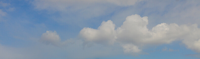 Image of a partly cloudy and partly clear sky during the day