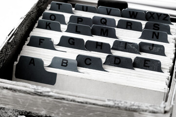 Index Cards for Business School Home Organization