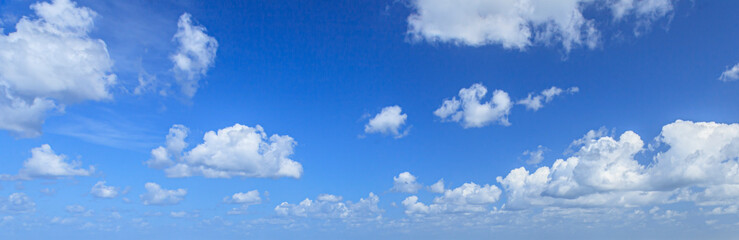 Image of a partly cloudy and partly clear sky during the day