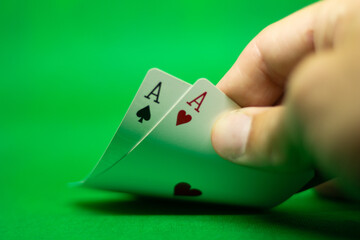 poker carte hasard tapis jeu rouge