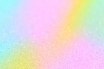 Pastel rainbow defocused background. Abstract blur celebration concept.