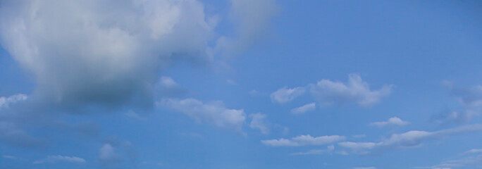 Image of a partly cloudy and partly clear sky during the day