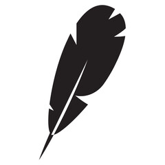 Icon of a feather of a bird depicting exotic feather
