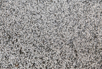 background of metal shavings at the factory