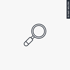 Search, linear style sign for mobile concept and web design