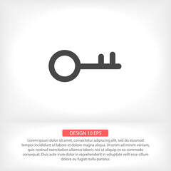 Keys  vector icon , lorem ipsum Flat design