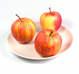 red apples in plate