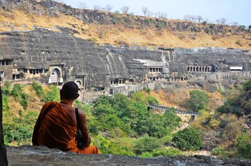Heritage Site Ajanta Caves at Aurangabad of Maharashtra India