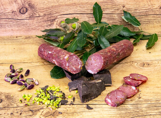 salame pistacchi e cioccolato