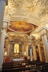 Obraz premium Arte barroco, Capilla de Nuestra Señora del Carmen en el antiguo Hospital de Mujeres, Cádiz España