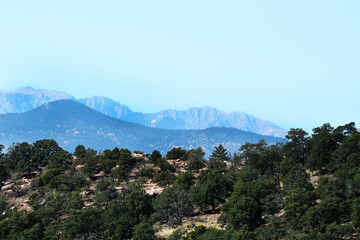 Fototapeta na wymiar landscape with mountain/Colorado Springs, 