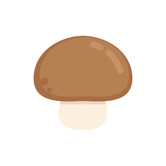 Mushroom cartoon vector. Mushroom on white background.