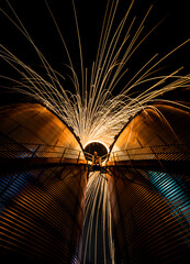 Long Exposure Light Painting with Steel Wool