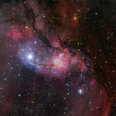 Science fiction wallpaper. Billions of galaxies in the universe. Elements of this image furnished...