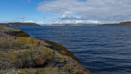 The coast of the Barents sea, Teriberka, August 2020, Russia