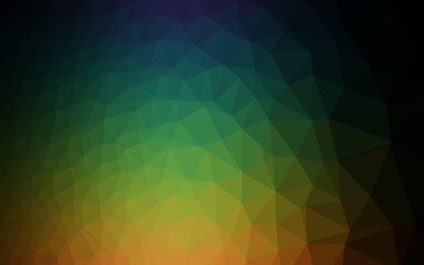 Obraz premium Dark Multicolor, Rainbow vector blurry triangle texture.