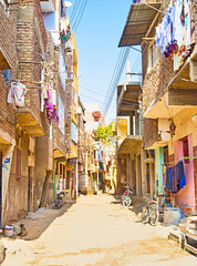 The slums of Luxor, Egypt