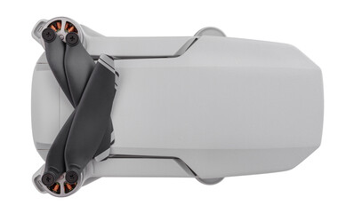 drone path isolated on white top view