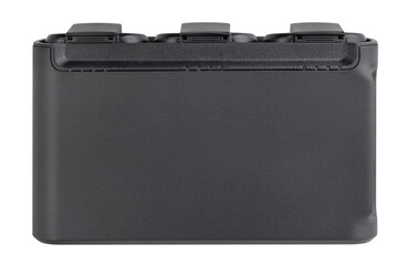 drone battery charger path isolated on white