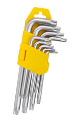 torx key set path isolated on white