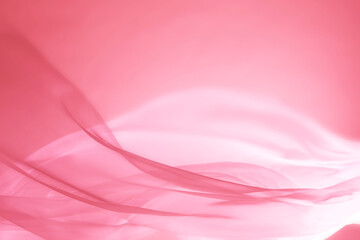 揺れる布、ピンク