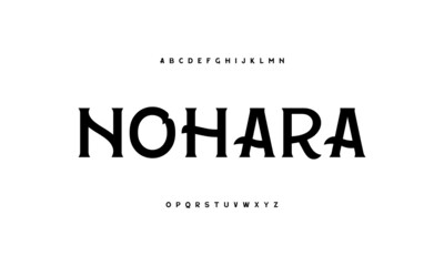 Fototapeta premium Elegant typography. Modern design typeface.