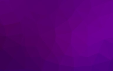 Dark Purple vector abstract polygonal cover.