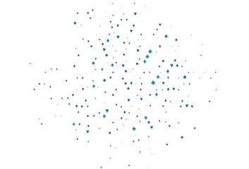 Light BLUE vector cover with symbols of gamble.