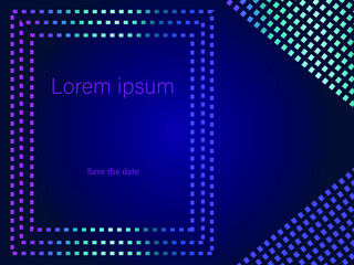 abstract blue and purple background with rectangles and lines