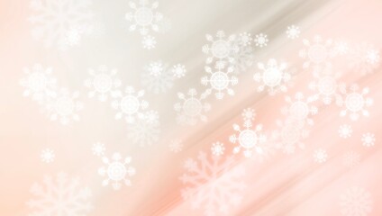 Brown orange pastel abstract background. white light and snowflakes bokeh for Christmas new year blurred beautiful shiny lights use wallpaper backdrop and your product.