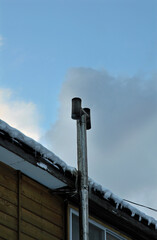 厳冬の松前・民家