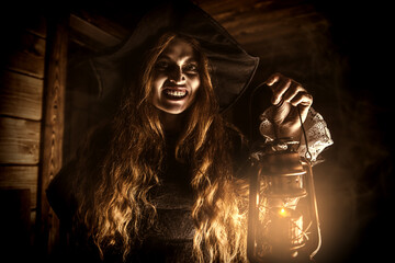 sorceress with lantern