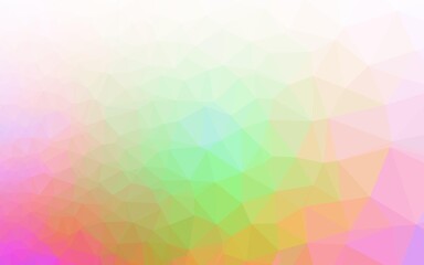 Obraz premium Light Multicolor, Rainbow vector blurry triangle pattern.