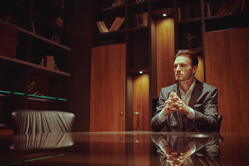 businessman in luxury office