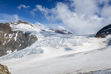 glacier at sustenhorn in switzerland