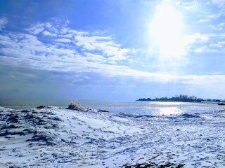 landscape with snow