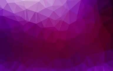 Fototapeta premium Dark Purple vector blurry triangle template.