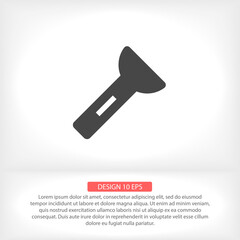 Flashlight  vector icon , lorem ipsum Flat design