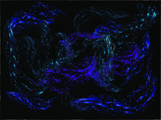 luxury abstract black background with blue lines. vector graphics