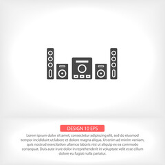 Obraz premium Loudspeaker vector icon , lorem ipsum Flat design
